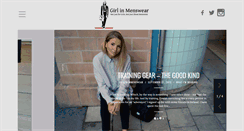 Desktop Screenshot of girlinmenswear.com